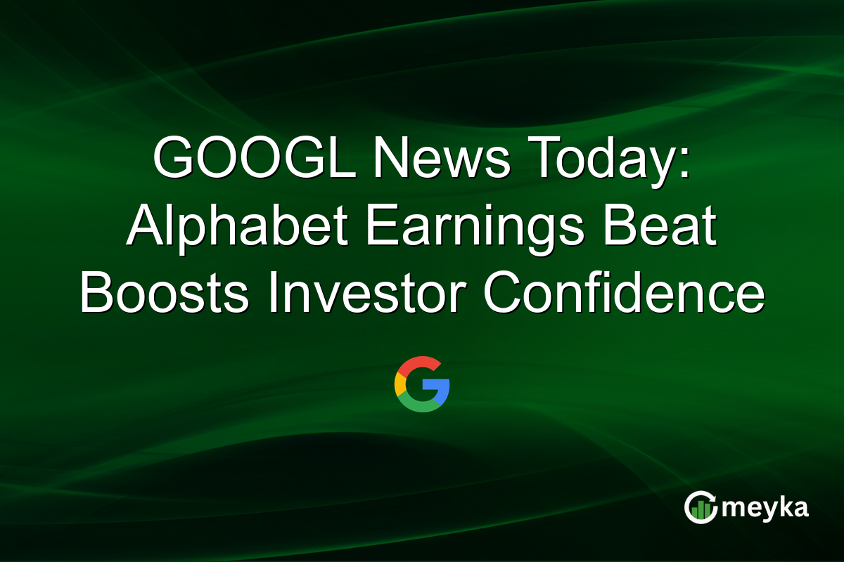 GOOGL News Today: Alphabet Earnings Beat Boosts Investor Confidence