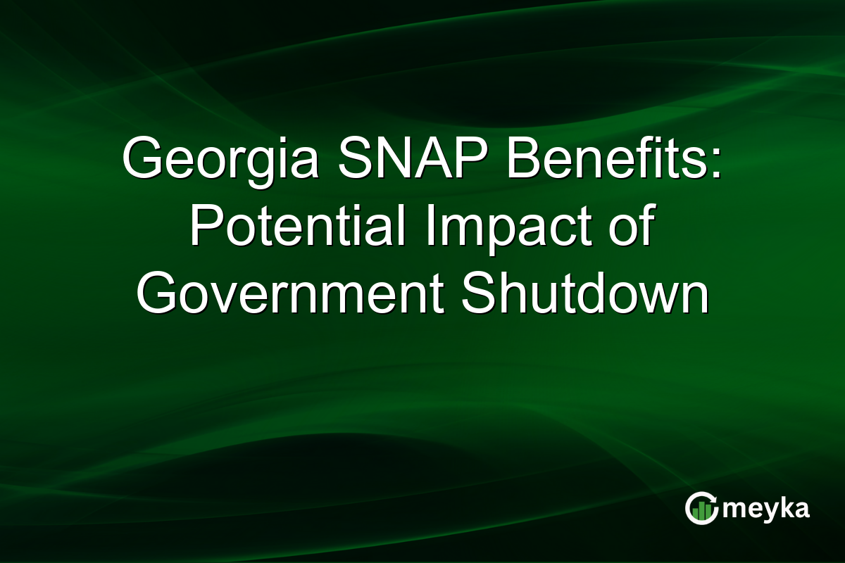 Georgia SNAP Benefits: Potential Impact of Government Shutdown