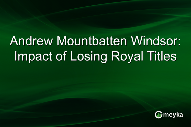 Andrew Mountbatten Windsor: Impact of Losing Royal Titles