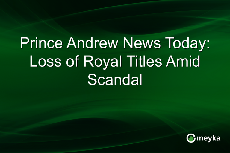 Prince Andrew News Today: Loss of Royal Titles Amid Scandal