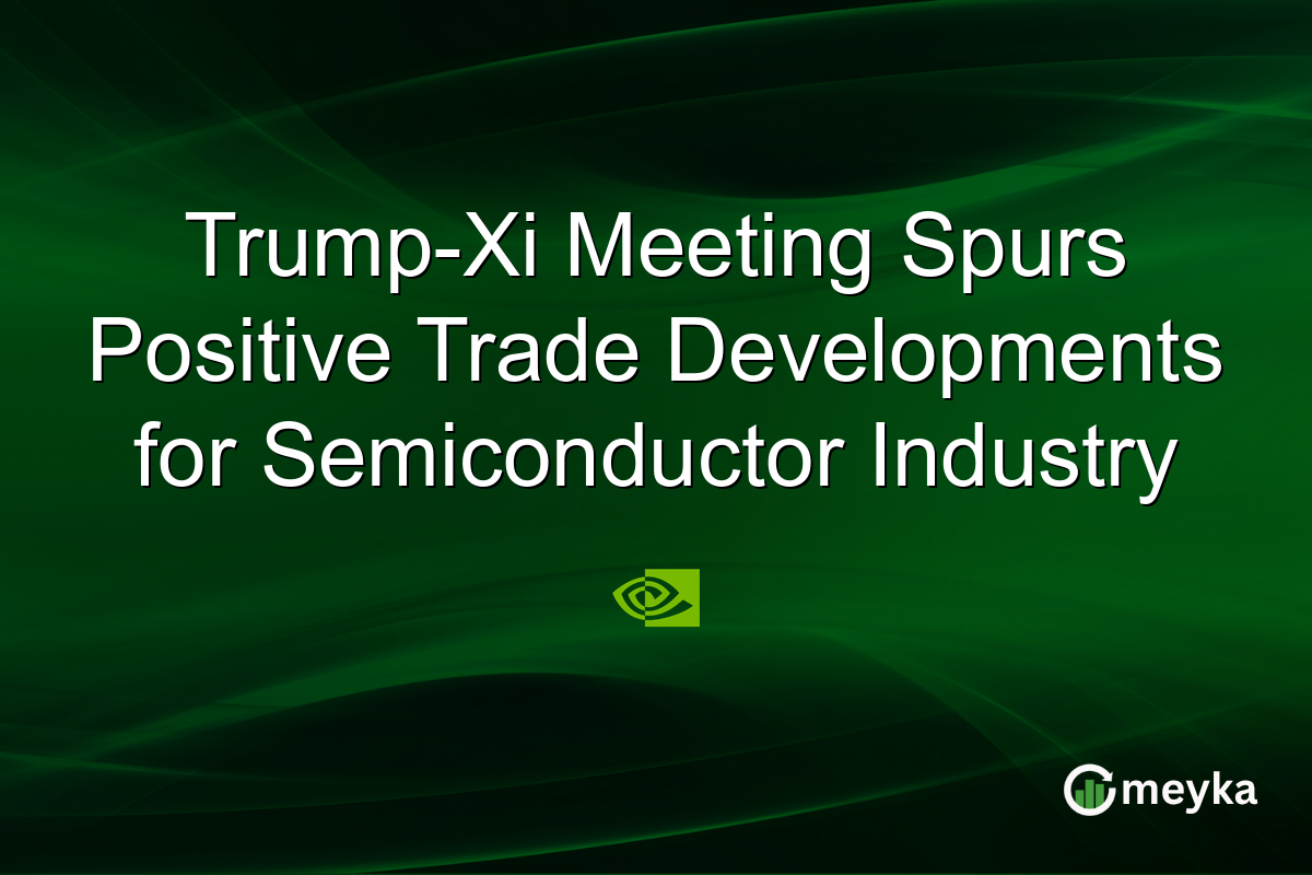 Trump-Xi Meeting Spurs Positive Trade Developments for Semiconductor Industry