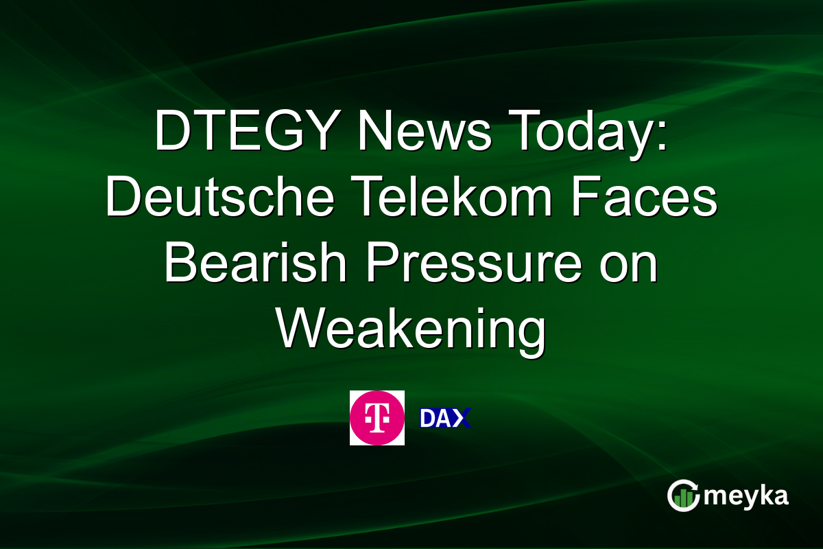 DTEGY News Today: Deutsche Telekom Faces Bearish Pressure on Weakening