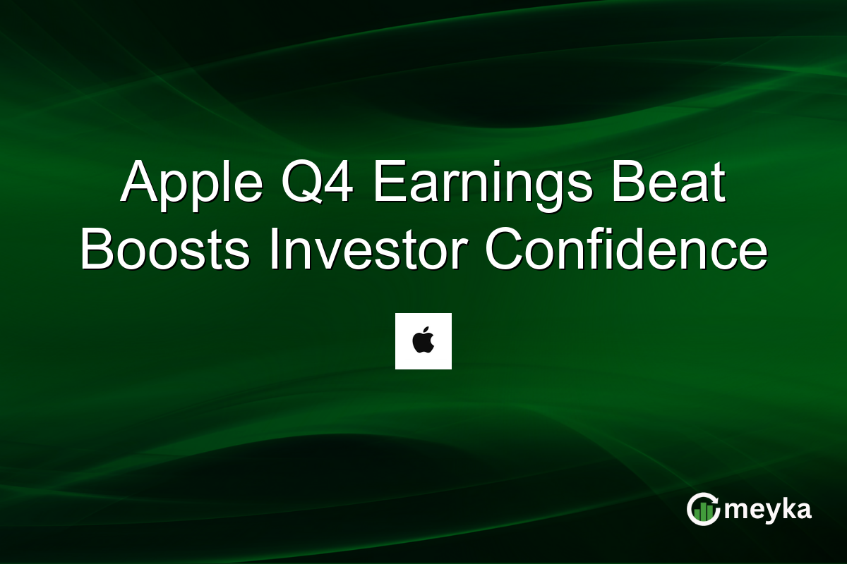 Apple Q4 Earnings Beat Boosts Investor Confidence
