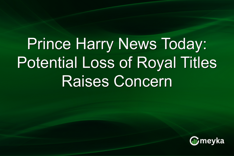 Prince Harry News Today: Potential Loss of Royal Titles Raises Concern