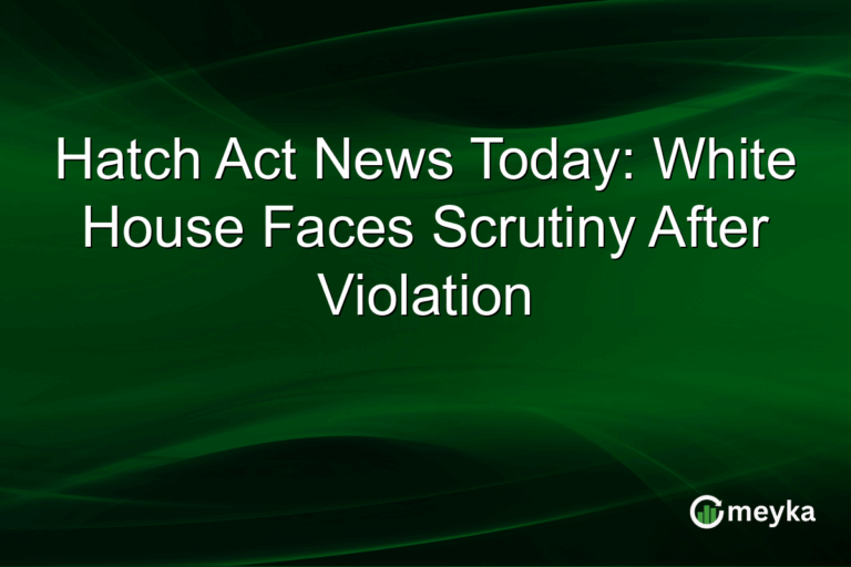Hatch Act News Today: White House Faces Scrutiny After Violation