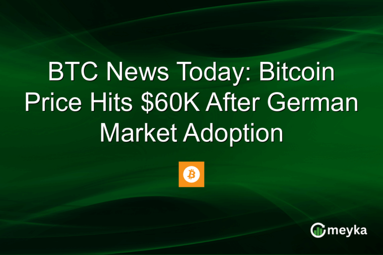 BTC News Today: Bitcoin Price Hits $60K After German Market Adoption