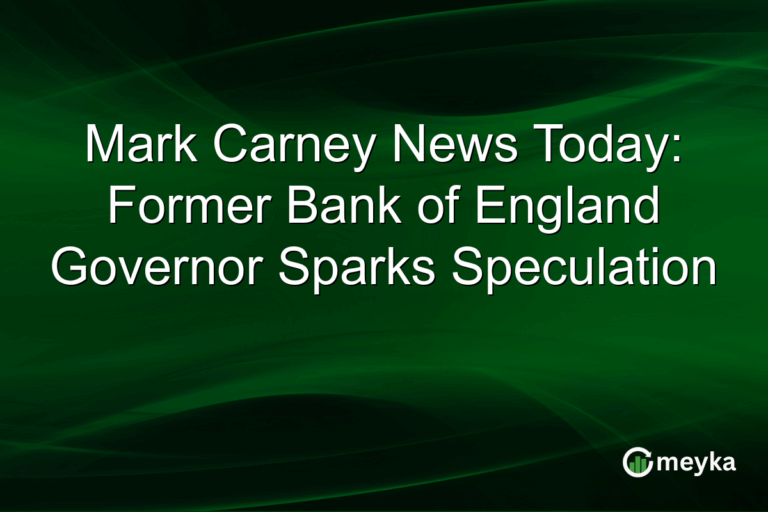 Mark Carney News Today: Former Bank of England Governor Sparks Speculation