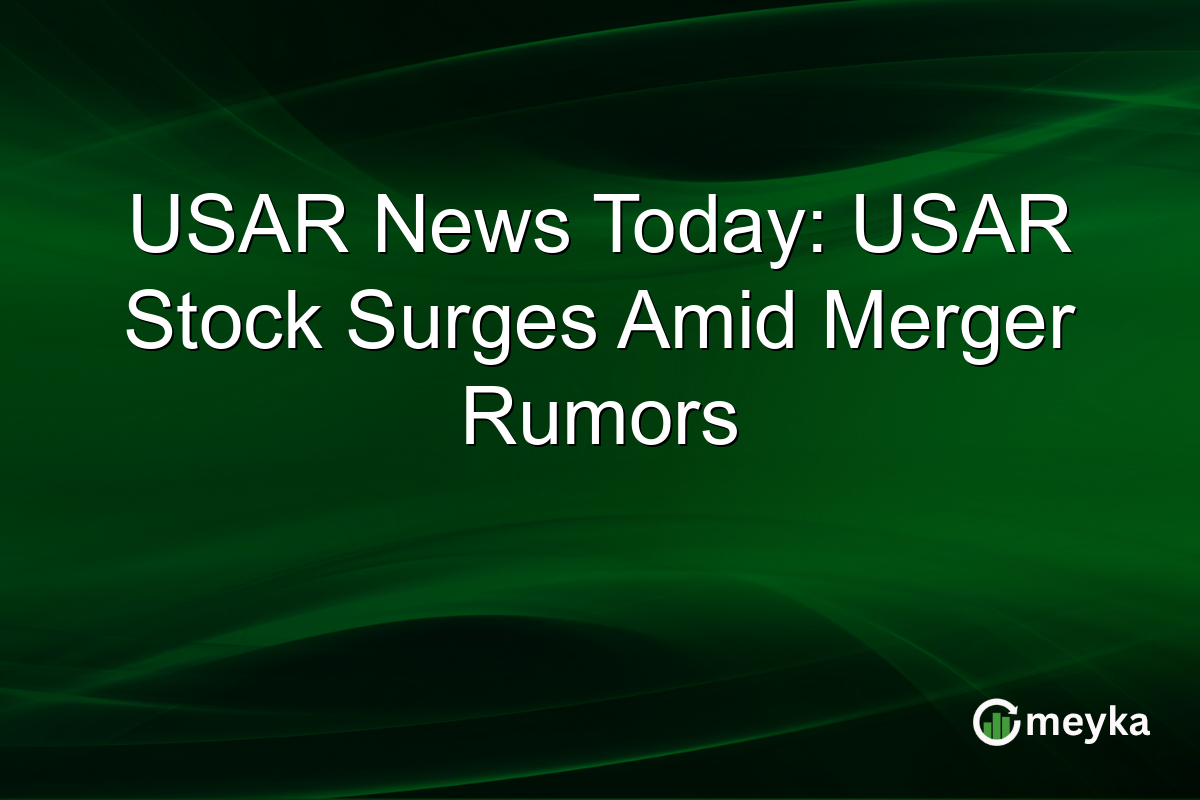 USAR News Today: USAR Stock Surges Amid Merger Rumors