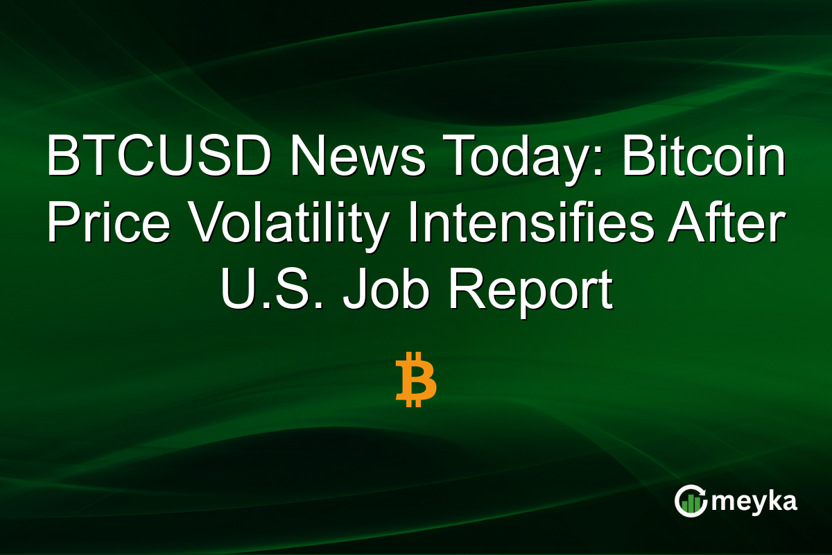 BTCUSD News Today: Bitcoin Price Volatility Intensifies After U.S. Job Report