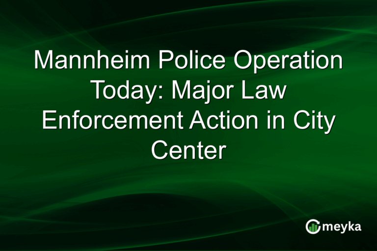 Mannheim Police Operation Today: Major Law Enforcement Action in City Center