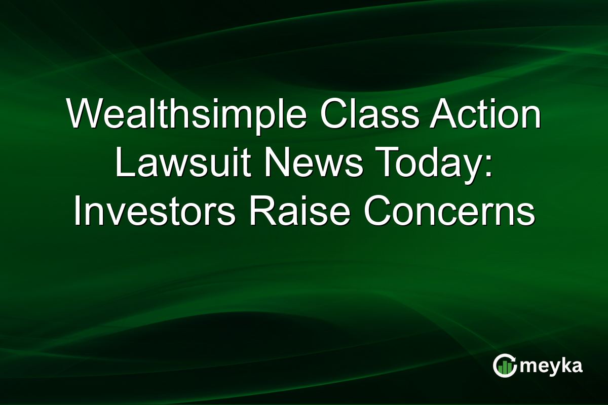 Wealthsimple Class Action Lawsuit News Today: Investors Raise Concerns