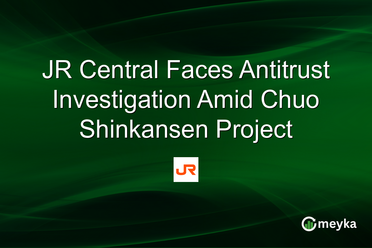 JR Central Faces Antitrust Investigation Amid Chuo Shinkansen Project