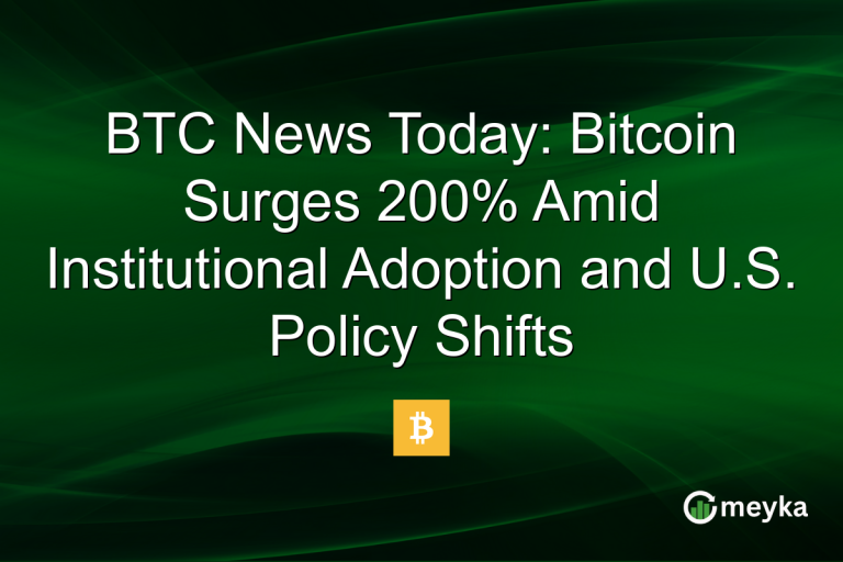 BTC News Today: Bitcoin Surges 200% Amid Institutional Adoption and U.S. Policy Shifts