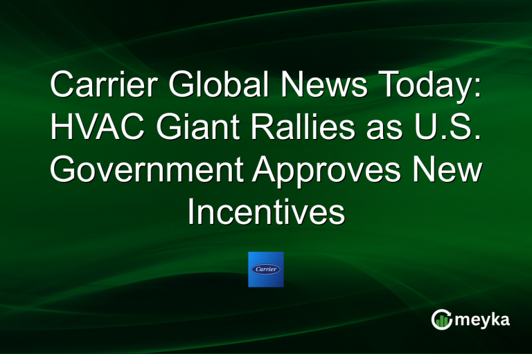 Carrier Global News Today: HVAC Giant Rallies as U.S. Government Approves New Incentives