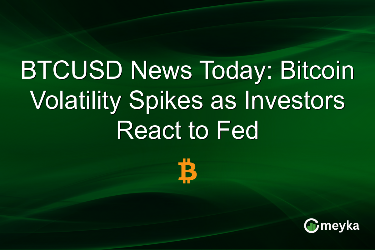 BTCUSD News Today: Bitcoin Volatility Spikes as Investors React to Fed