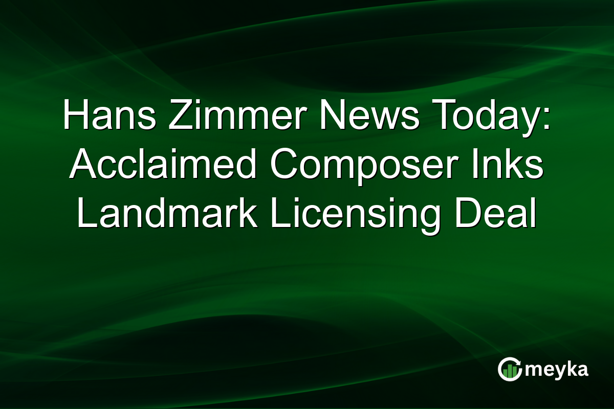 Hans Zimmer News Today: Acclaimed Composer Inks Landmark Licensing Deal