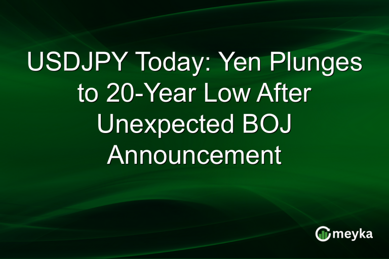 USDJPY Today: Yen Plunges to 20-Year Low After Unexpected BOJ Announcement