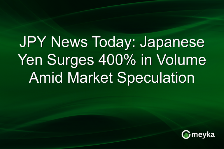JPY News Today: Japanese Yen Surges 400% in Volume Amid Market Speculation