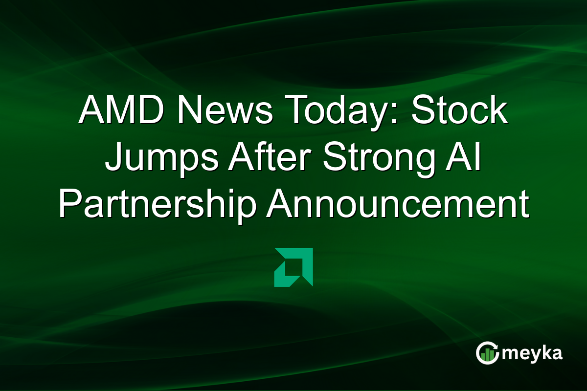 AMD News Today: Stock Jumps After Strong AI Partnership Announcement
