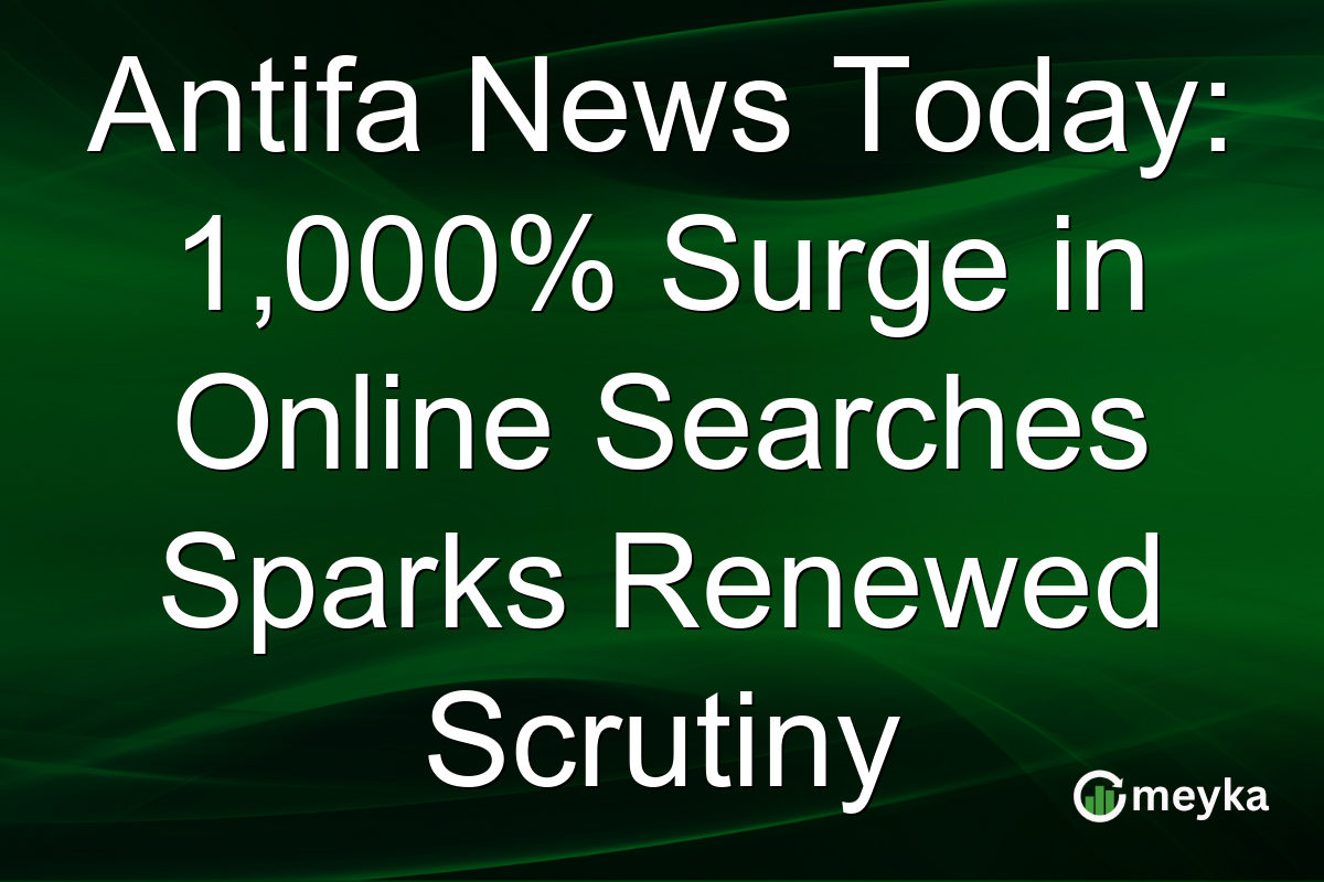 Antifa News Today: 1,000% Surge in Online Searches Sparks Renewed Scrutiny