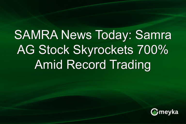 SAMRA News Today: Samra AG Stock Skyrockets 700% Amid Record Trading