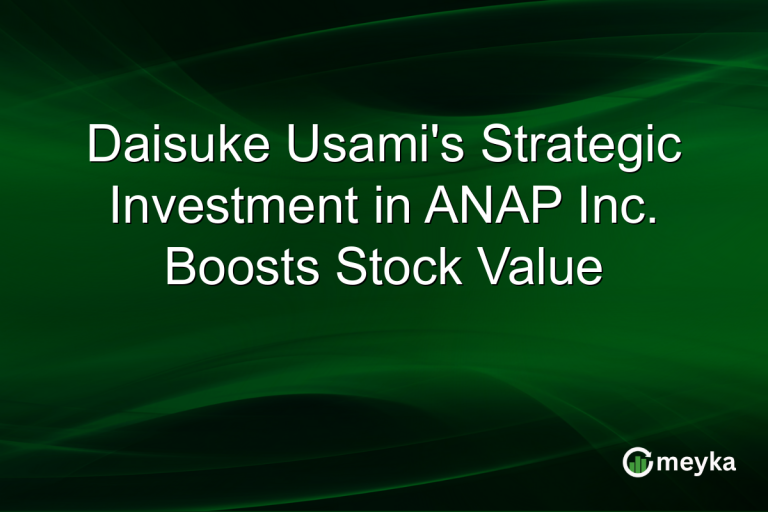 Daisuke Usami's Strategic Investment in ANAP Inc. Boosts Stock Value