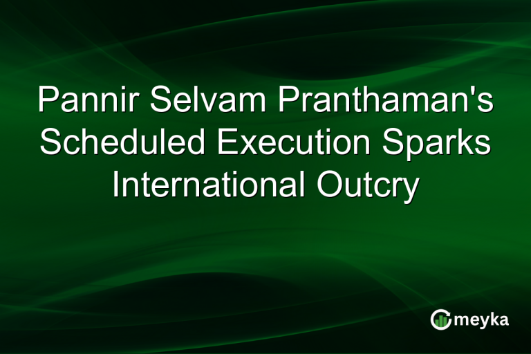 Pannir Selvam Pranthaman's Scheduled Execution Sparks International Outcry