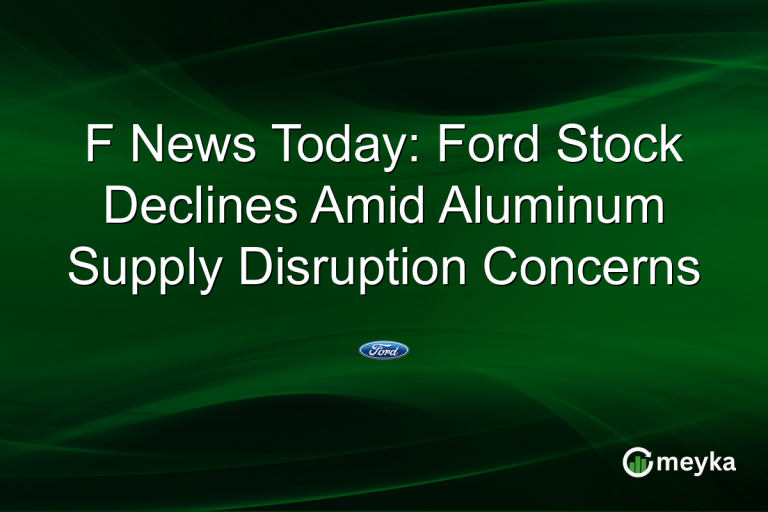 F News Today: Ford Stock Declines Amid Aluminum Supply Disruption Concerns