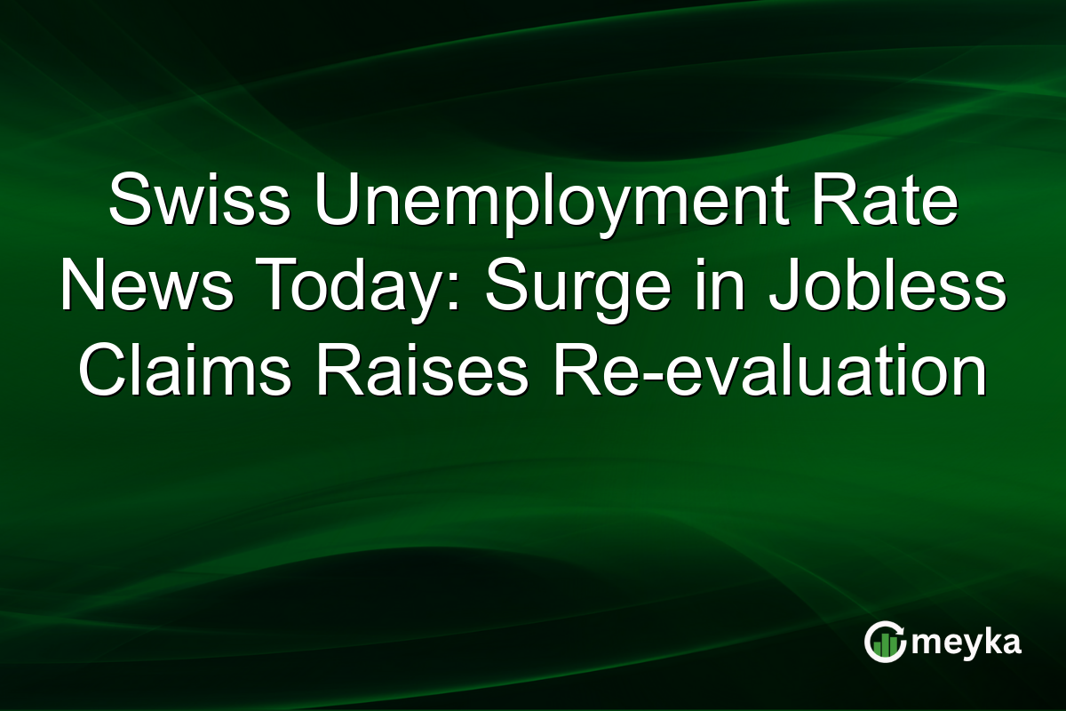 Swiss Unemployment Rate News Today: Surge in Jobless Claims Raises Re-evaluation