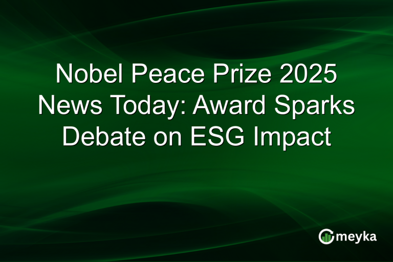 Nobel Peace Prize 2025 News Today: Award Sparks Debate on ESG Impact