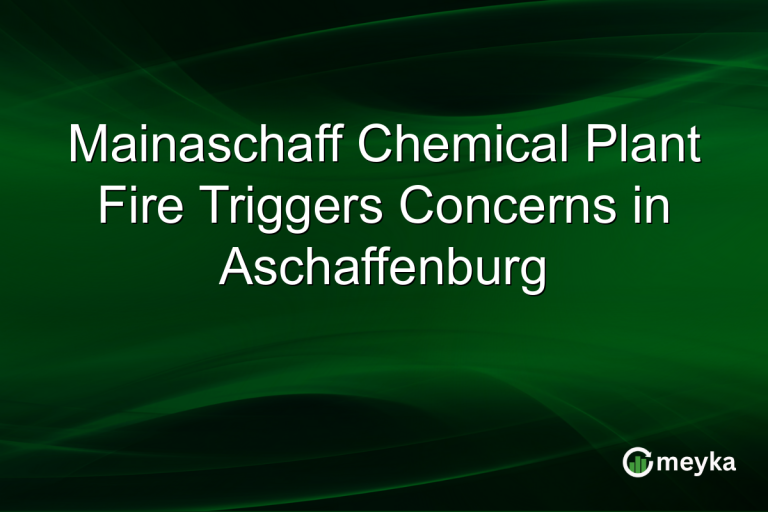 Mainaschaff Chemical Plant Fire Triggers Concerns in Aschaffenburg