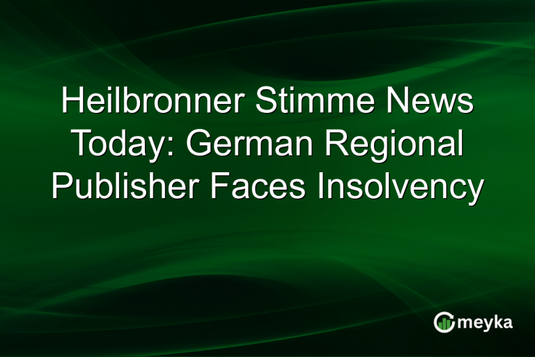 Heilbronner Stimme News Today: German Regional Publisher Faces Insolvency