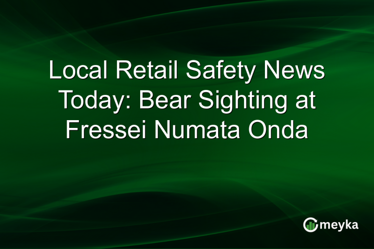 Local Retail Safety News Today: Bear Sighting at Fressei Numata Onda