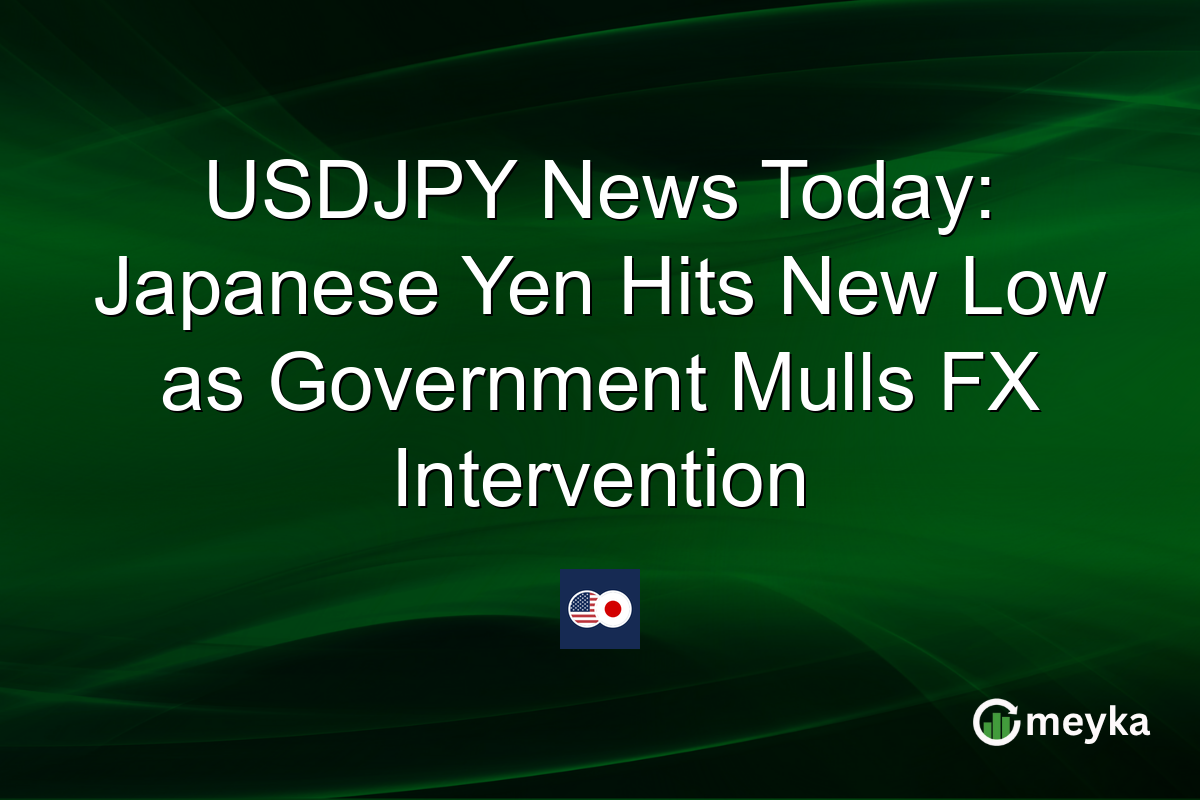 USDJPY News Today: Japanese Yen Hits New Low as Government Mulls FX Intervention