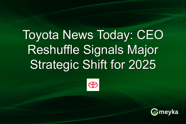 Toyota News Today: CEO Reshuffle Signals Major Strategic Shift for 2025