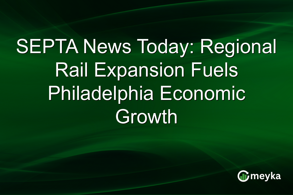 SEPTA News Today: Regional Rail Expansion Fuels Philadelphia Economic Growth