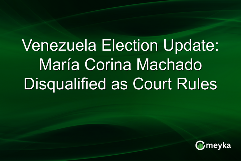 Venezuela Election Update: María Corina Machado Disqualified as Court Rules