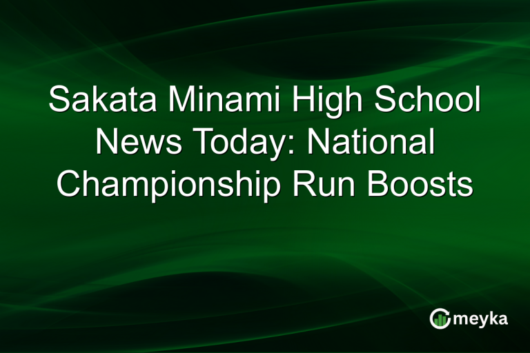 Sakata Minami High School News Today: National Championship Run Boosts