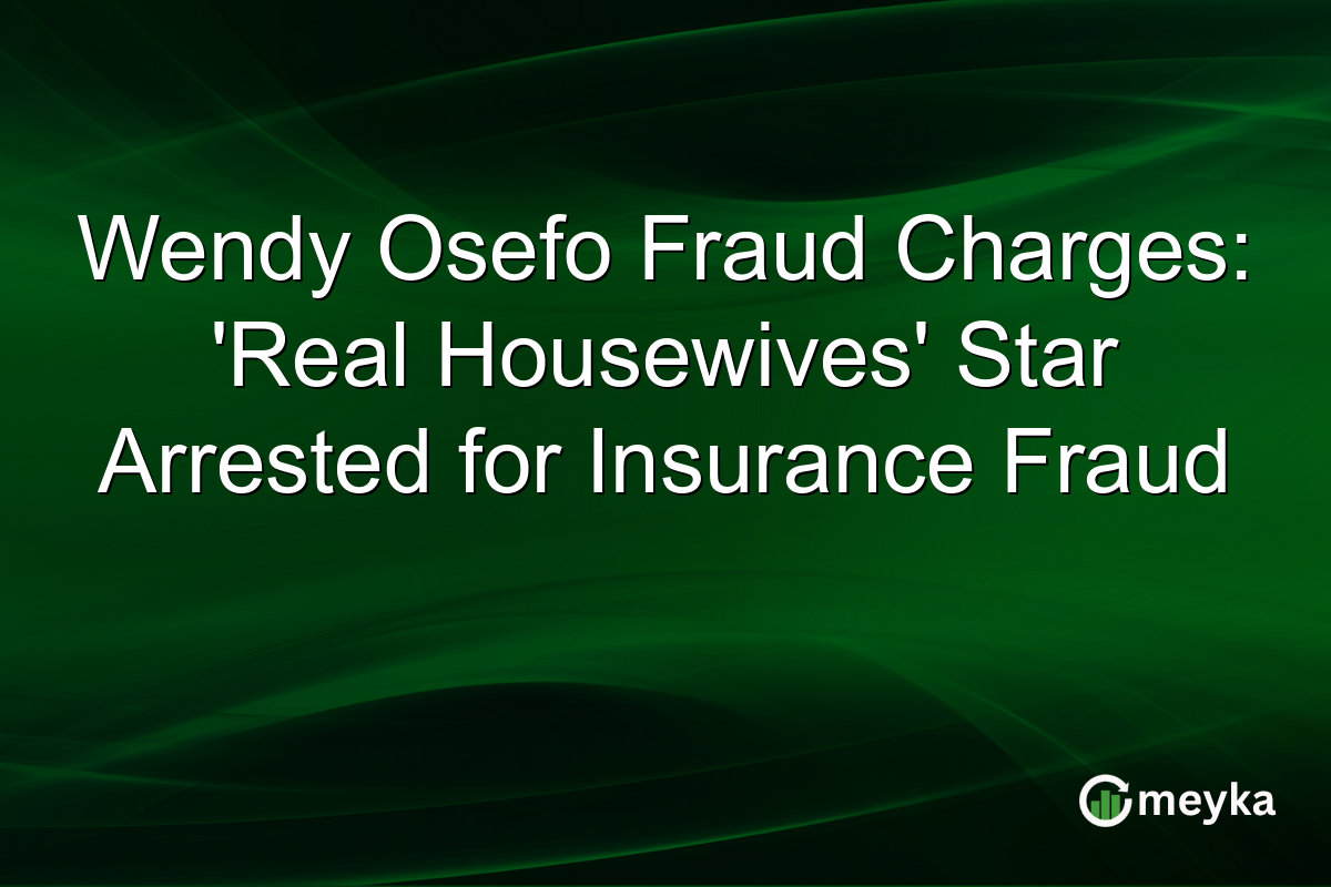 Wendy Osefo Fraud Charges: 'Real Housewives' Star Arrested for Insurance Fraud