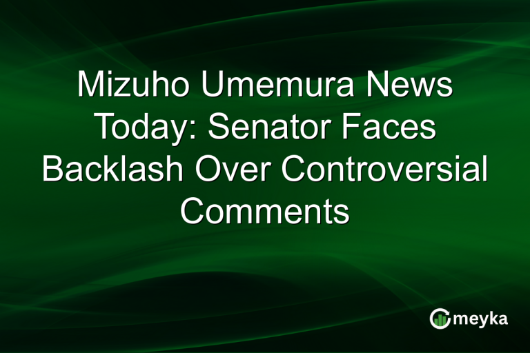 Mizuho Umemura News Today: Senator Faces Backlash Over Controversial Comments