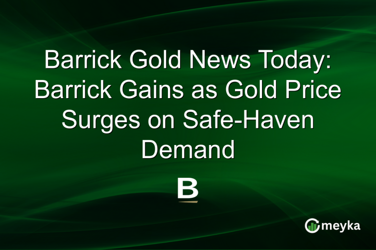Barrick Gold News Today: Barrick Gains as Gold Price Surges on Safe-Haven Demand