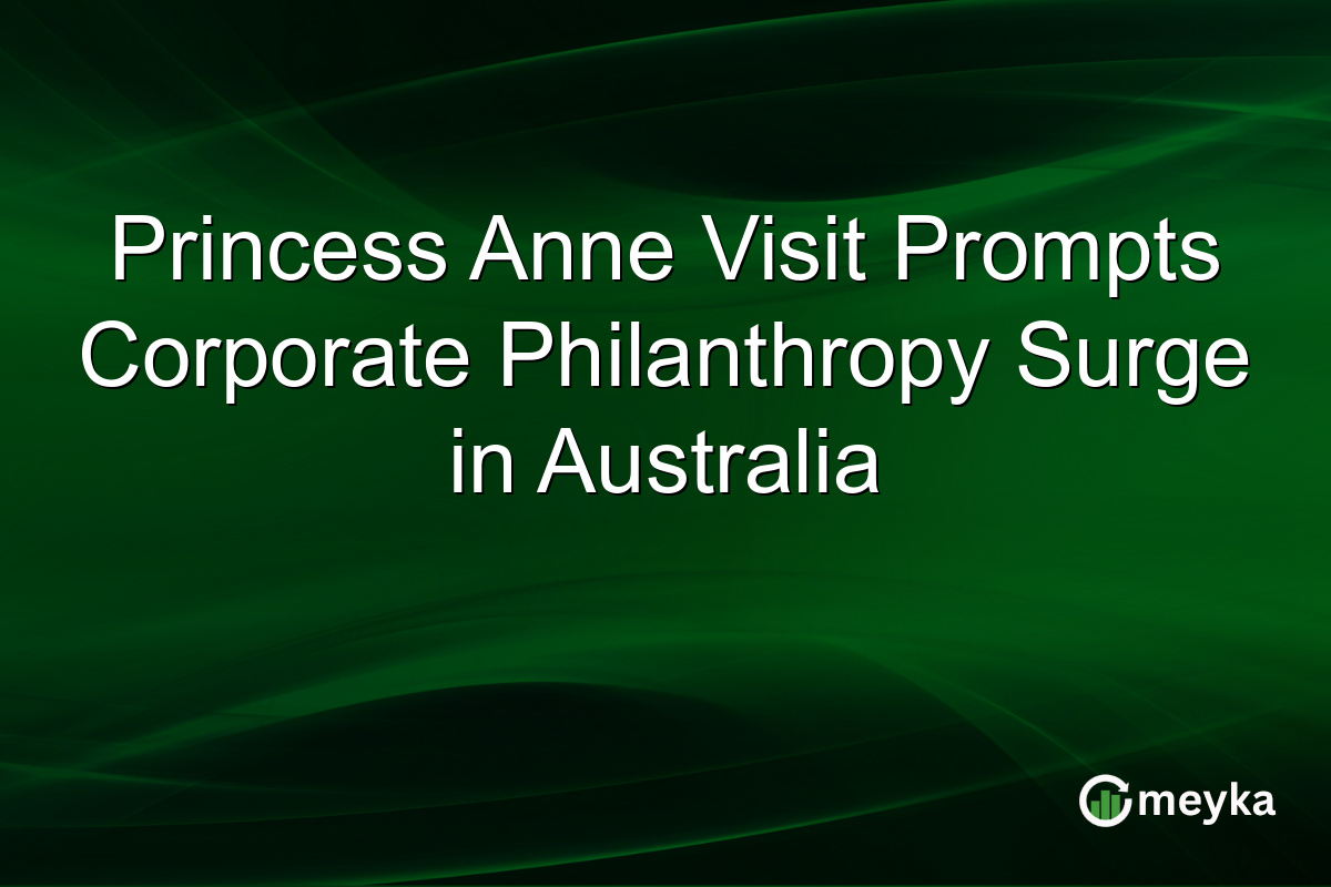 Princess Anne Visit Prompts Corporate Philanthropy Surge in Australia