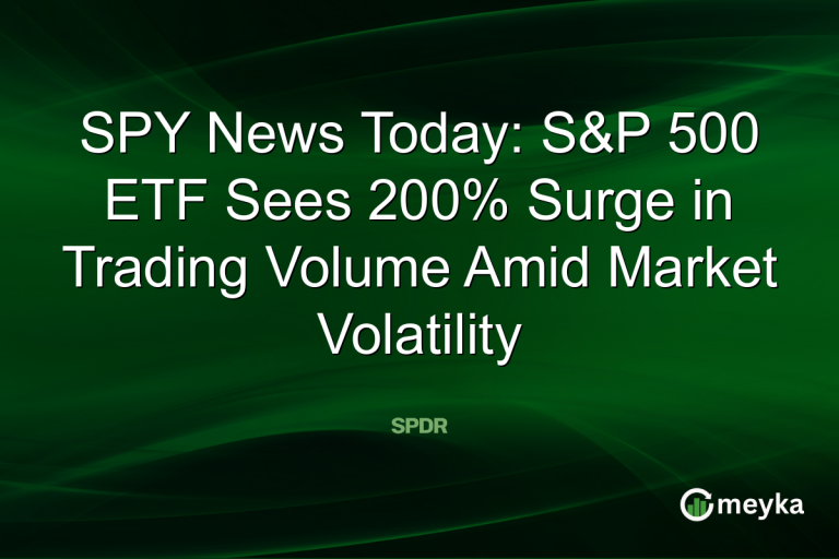 SPY News Today: S&P 500 ETF Sees 200% Surge in Trading Volume Amid Market Volatility