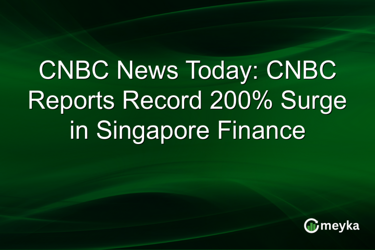 CNBC News Today: CNBC Reports Record 200% Surge in Singapore Finance