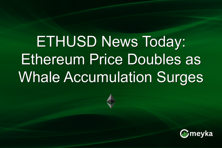 ETHUSD News Today: Ethereum Price Doubles as Whale Accumulation Surges
