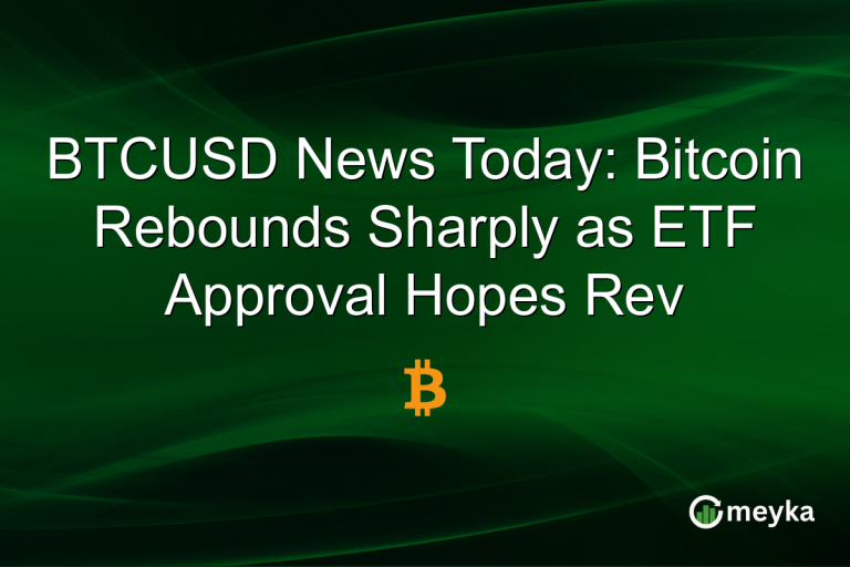 BTCUSD News Today: Bitcoin Rebounds Sharply as ETF Approval Hopes Rev