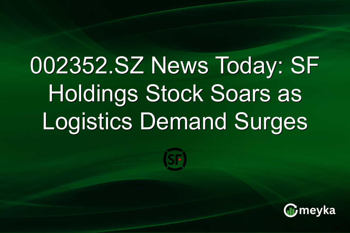 002352.SZ News Today: SF Holdings Stock Soars as Logistics Demand Surges