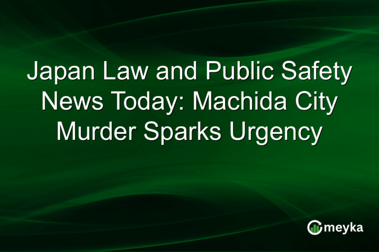 Japan Law and Public Safety News Today: Machida City Murder Sparks Urgency
