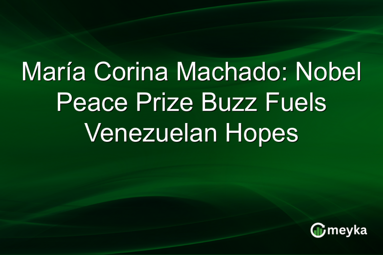 María Corina Machado: Nobel Peace Prize Buzz Fuels Venezuelan Hopes