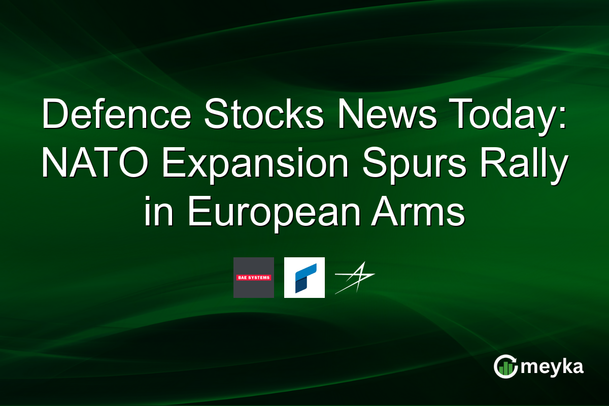 Defence Stocks News Today: NATO Expansion Spurs Rally in European Arms